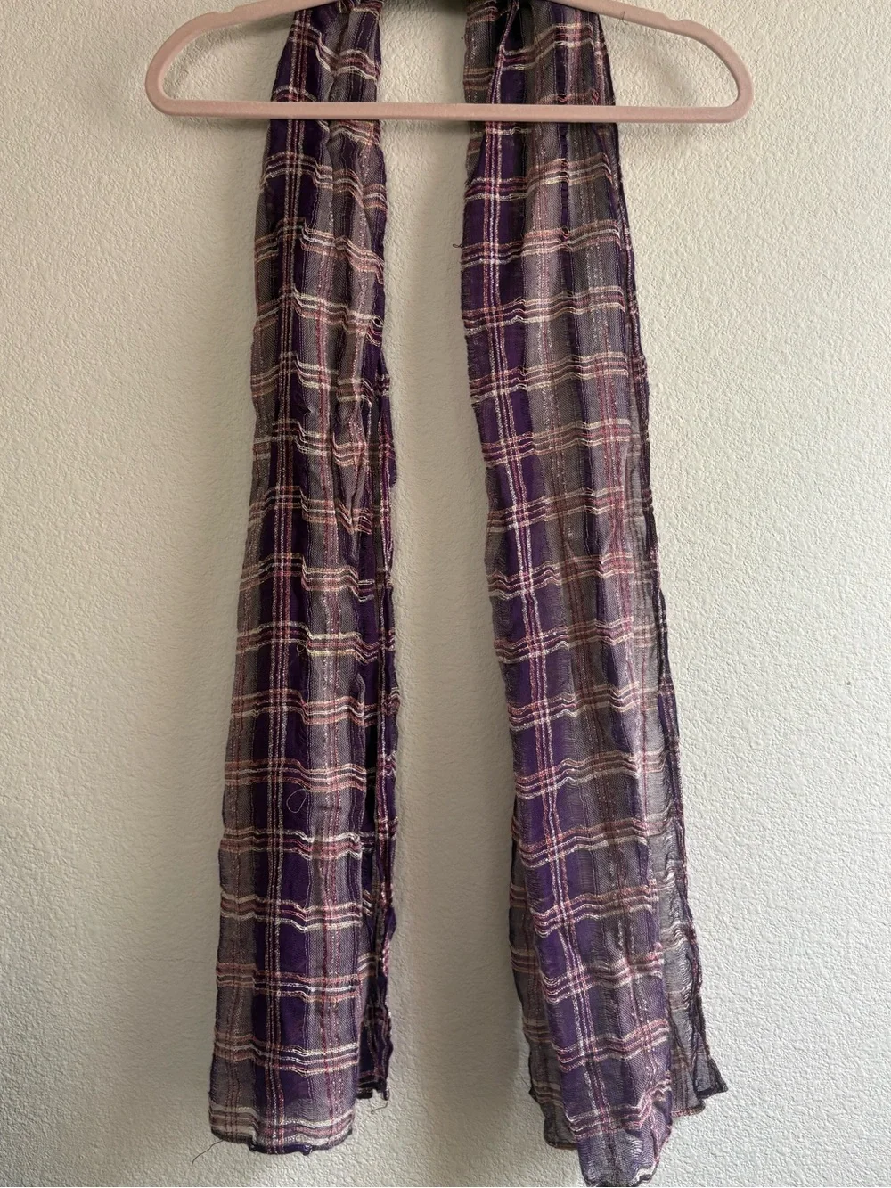 Set of 3 Scarves Pinks, Metallics, Purples, Plum